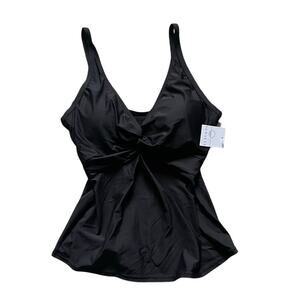 Sunsets Seperates Womens/Teen Black Underwire Tankini Bra Top 36D Small